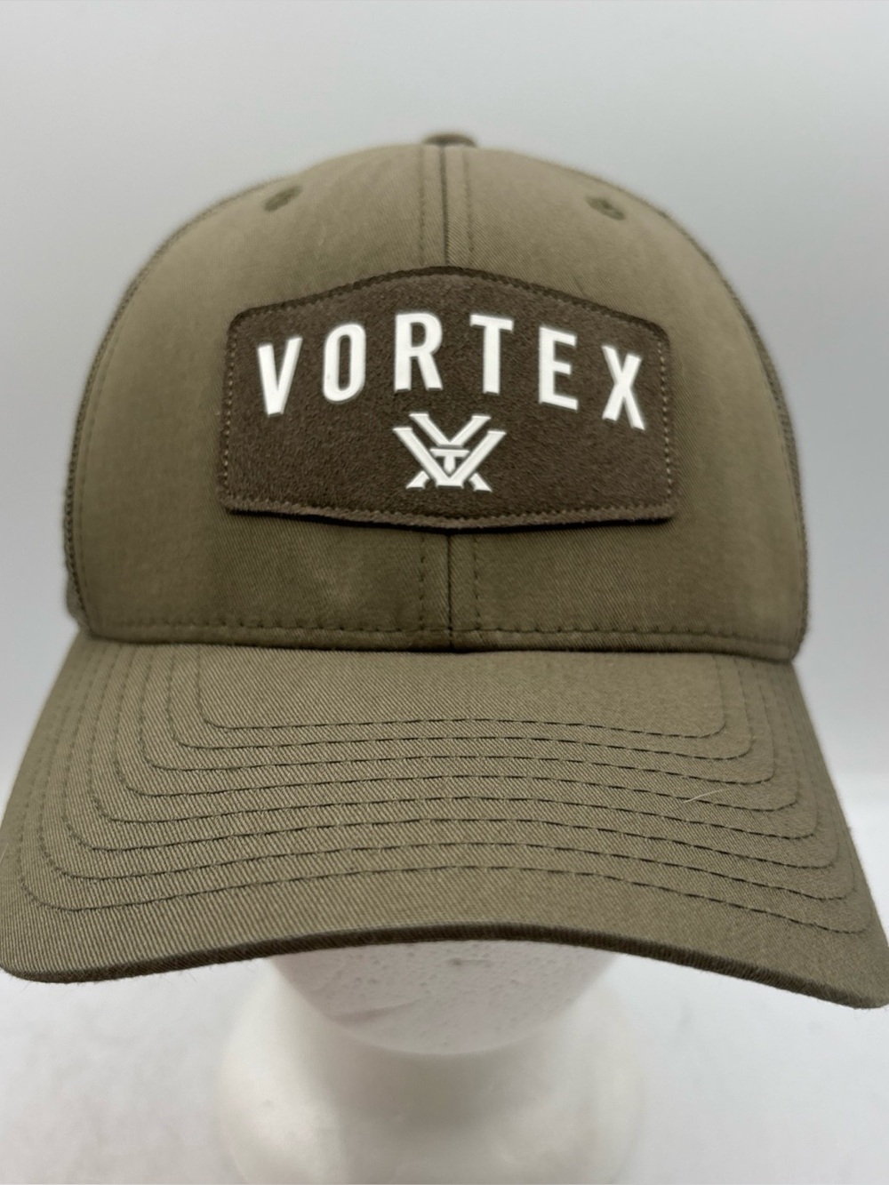 Vortex Optics Trucker Hat Olive Green SnapBack Cap Patch Logo Adjustable Hunting